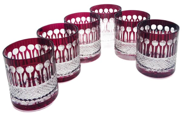 Ruby Crystal Whiskyglas 350ml Franska
