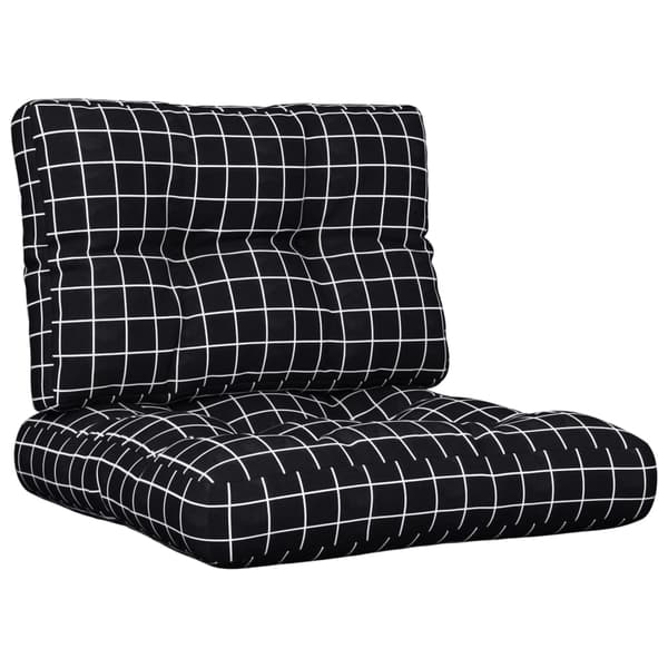 vidaXL pallehynder, 2 stk., sort ternet stof