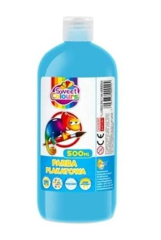 Fluorescerende plakatmaling 500ml blå