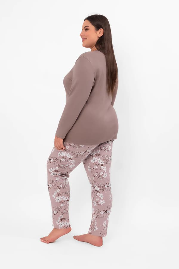 Dampyjamas med lång ärm, långbyxor Kimuri M