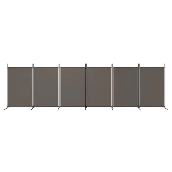 vidaXL 6-panelsskærm, antracit, 520x180 cm, stof