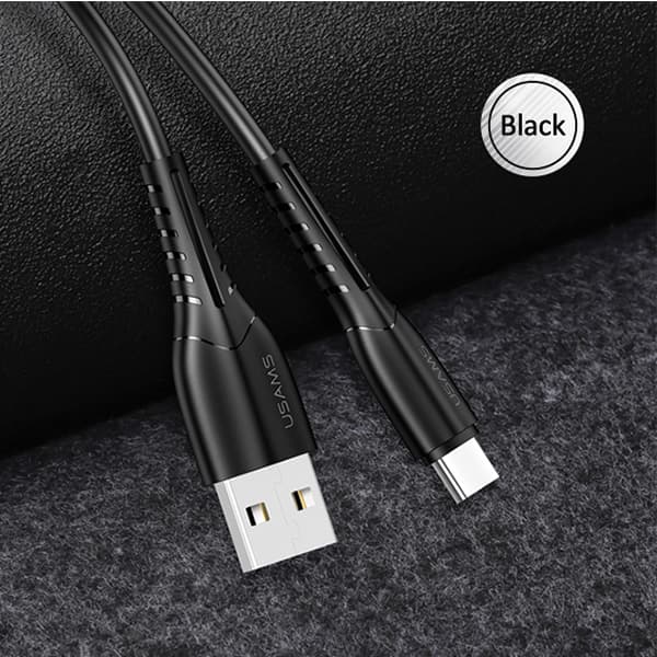 USAMS U35 USB-A til microUSB 2A hurtigopladerkabel 1m sort