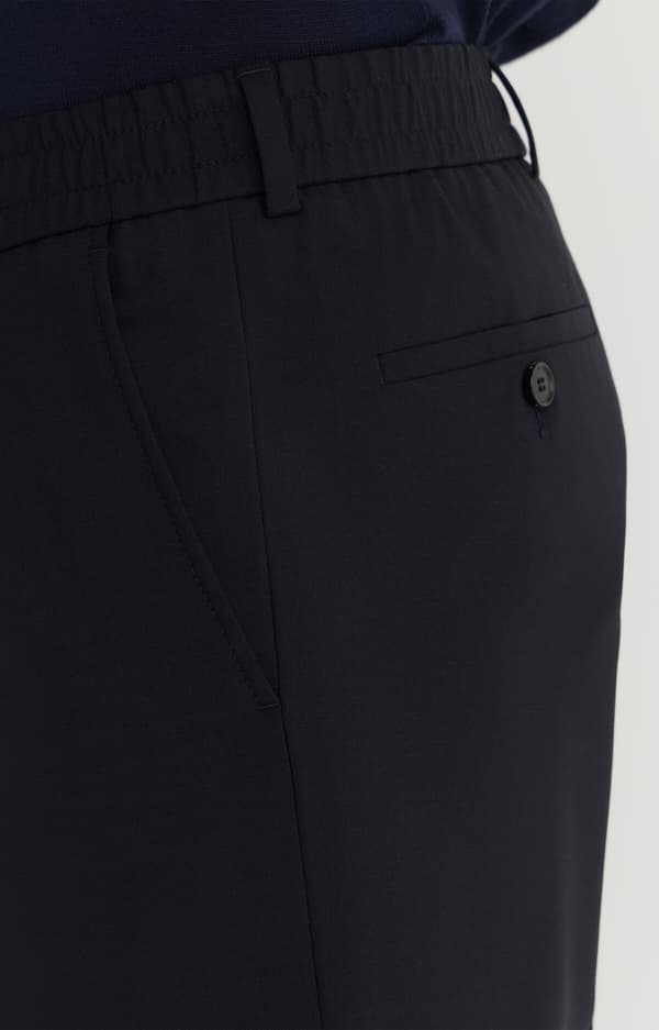 Marineblå slim fit chinos 52
