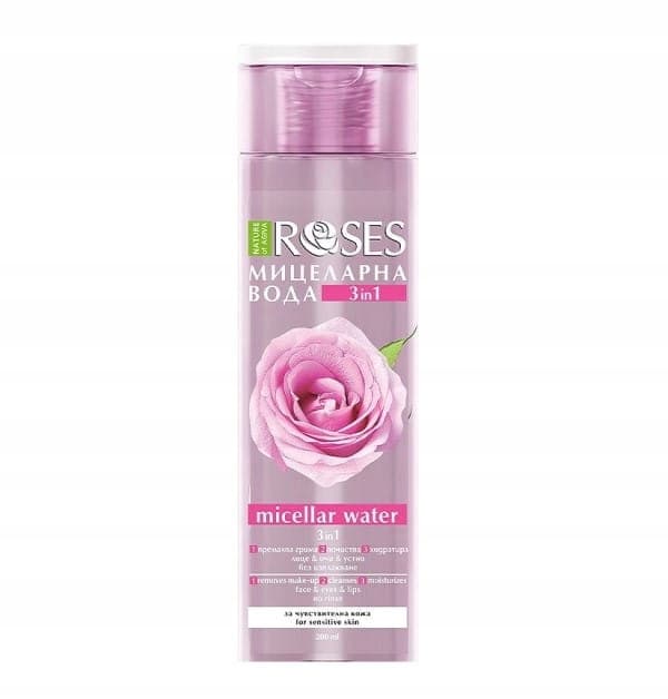 Rensende makeupfjerner til tør og sensitiv hud, rose og amarant, 200 ml