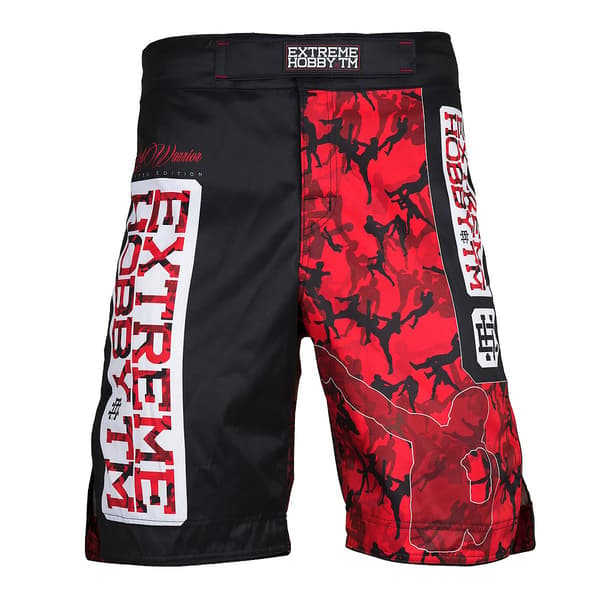 RED WARRIOR 3XL SVART Herr Grappling Shorts