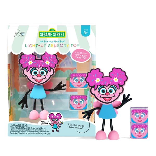 Abbys glödande vattensensoriska kuber set, rosa, Glo Pals