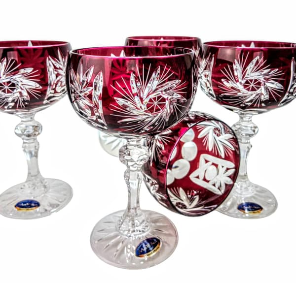 Ruby Crystal Champagneglas 150ml Olivenkværn
