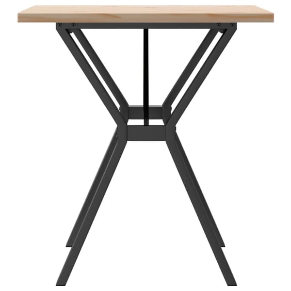 vidaXL Matbord med Y-ben 70x70x75,5 cm