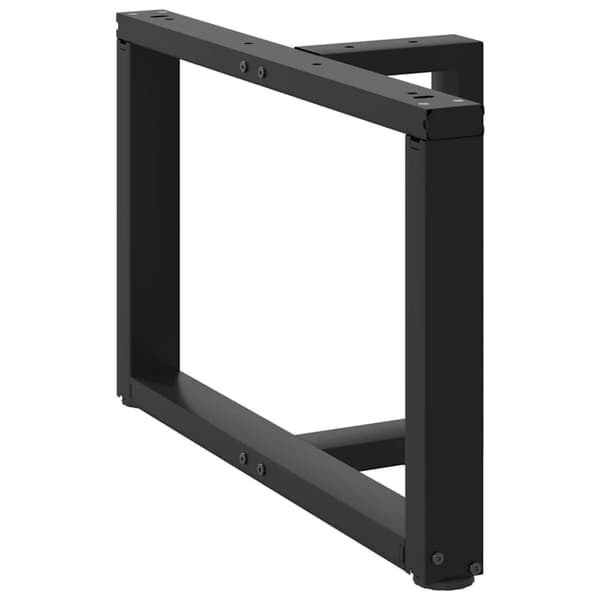 vidaXL sofabordsben, 2 stk., sort, 60x25x(42-43) cm, stål
