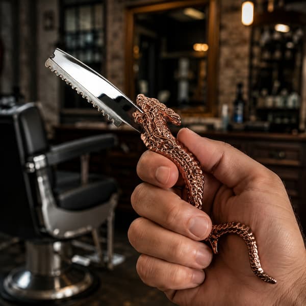 Kinesisk barberkniv til barbering og barbering af skæg, fjertype
