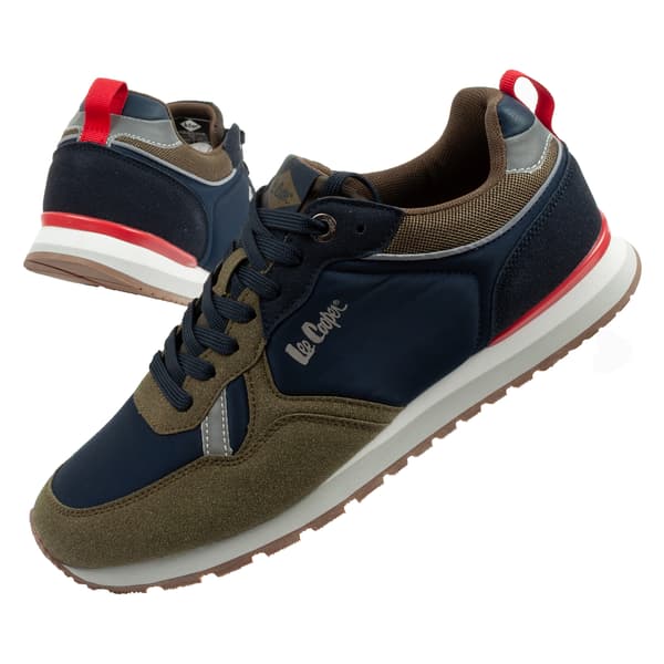 Lee Cooper Memory Pu Mesh Herr Khaki [LCW-26-03-4121M] storlek 44