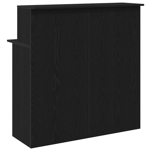 vidaXL receptionsdisk sort 100x50x103,5 cm limet træ