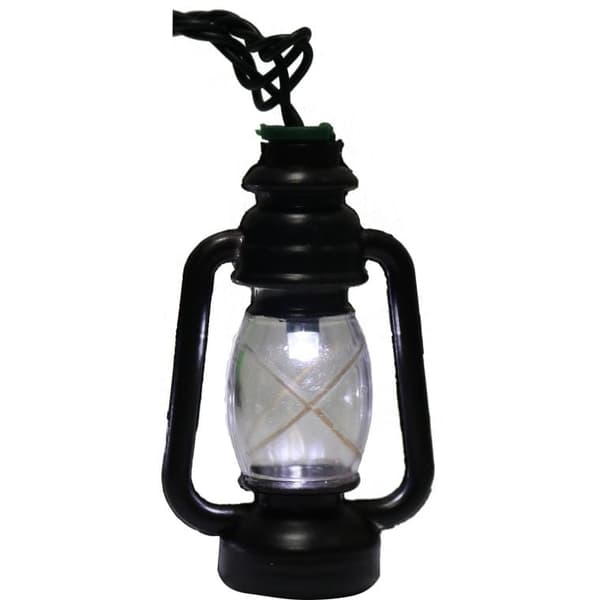 Lanterneformede LED juletræslys, 20 stk., længde 2,85 cm