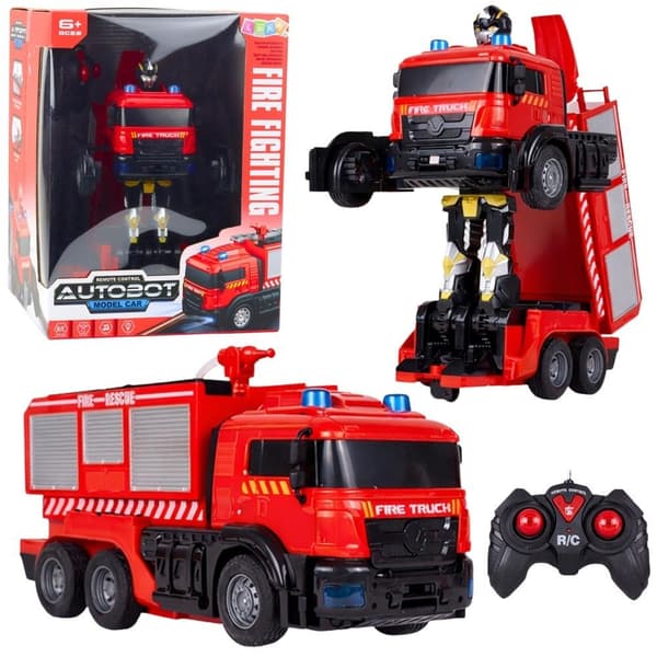 Robotbil Brandkår 2-i-1 R/C lätt vatten