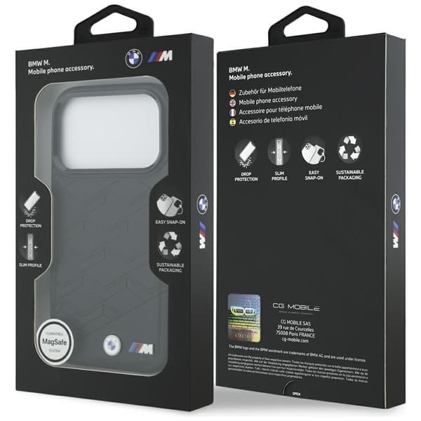 BMW M Shape Logo MagSafe-cover til iPhone 17 Pro, sort