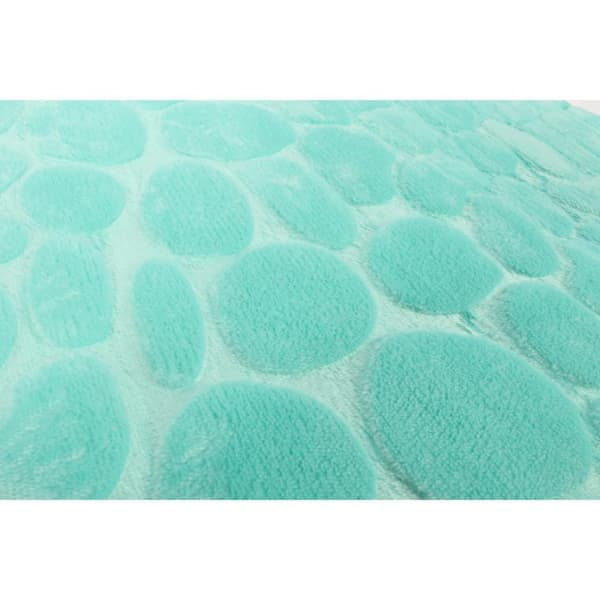 Skridsikker mikrofiber bademåtte i mintfarve