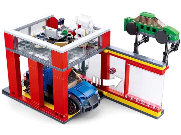 Sluban Klocki bilhall auto 302 el town
