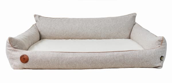 Rocky ortopædisk beige lang seng - 97 cm x 86 cm