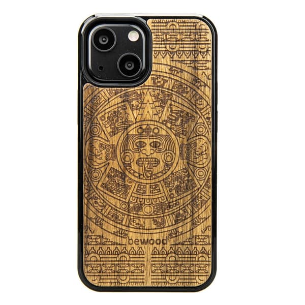 Træetui til iPhone 13 Mini AZTEC KALENDER LIMBA