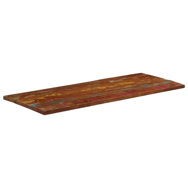 vidaXL bordplade 140x60x2,5 cm rektangulær massiv genbrugstræ