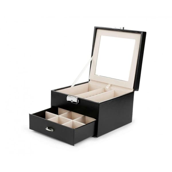 Smykkeskrin, etui, organizer, sort PD148CZ