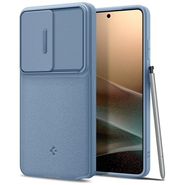 Spigen Optik Armor-cover til Samsung Galaxy S26 Ultra Lyseblå