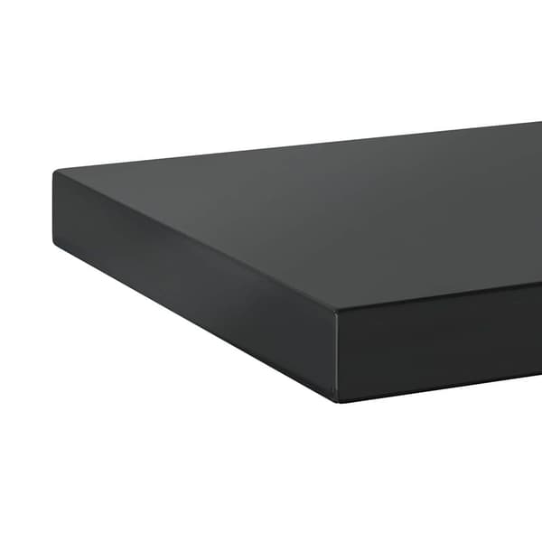vidaXL væghylder, 2 stk., 100x23,5x3 cm, sort rustfrit stål