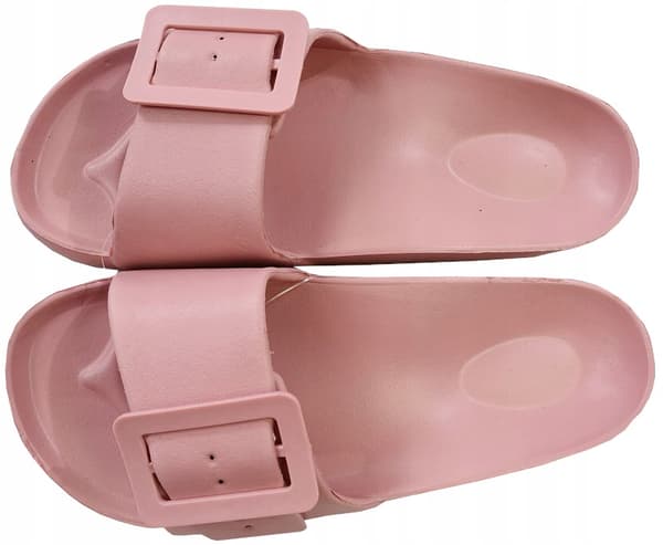 YO! damflipflops med spänne, lätta, bekväma, pool, rosa stl 36