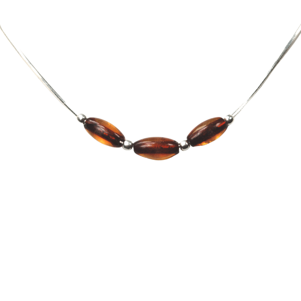 Cognac rav halskæde - Baltisk rav Collier
