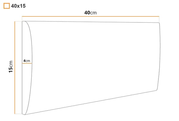 Klädd panel 40x15 Mono 227 (Flaskgrön)