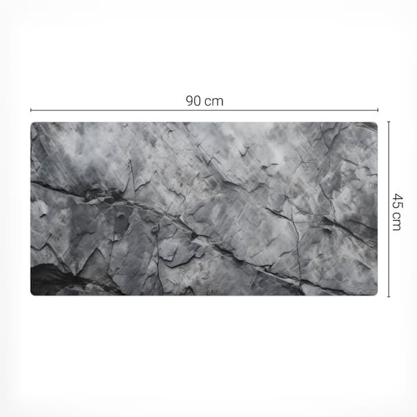 Skyddsmatta i vinyl med stenstruktur, 90x45 cm