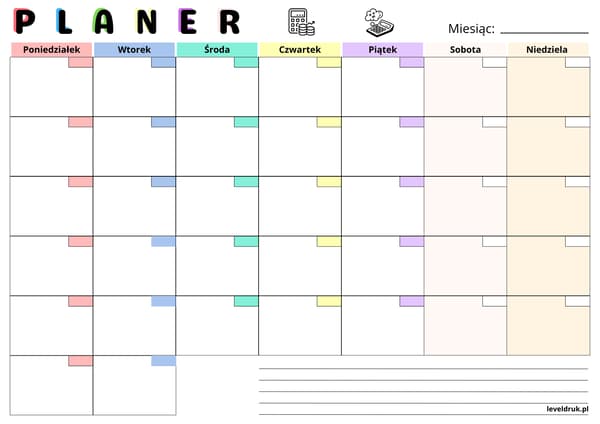 Månadskalender för kylskåp - magnetisk + tuschpenna + svamp + magneter