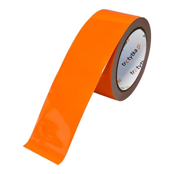 Fluorescerande tejp 50 mm x 10 m orange