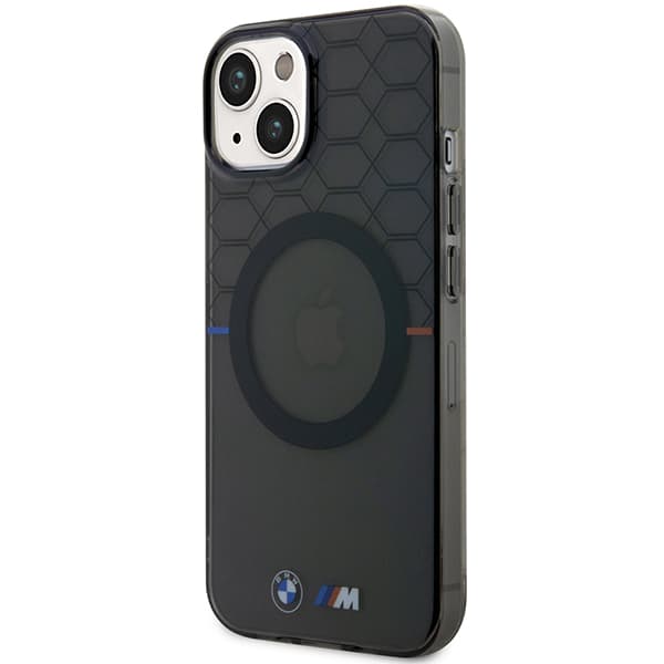 BMW-kuvioinen MagSafe-kotelo iPhone 14:lle, harmaa