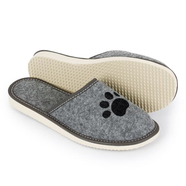 Damtofflor filttofflor grå katter slip-on storlek 41