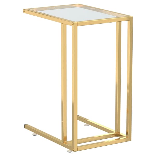 vidaXL Datorbord transparent 50x35x65 cm