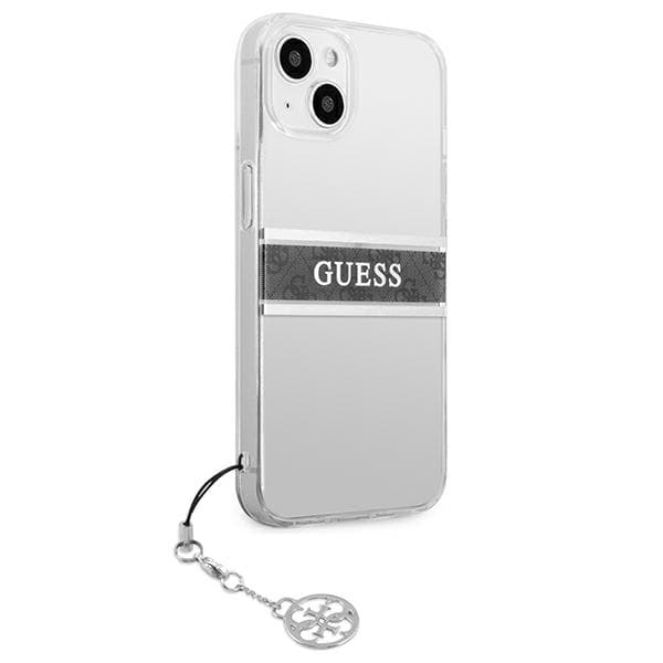 Guess 4G Grått Strap Charm-skal till iPhone 13 mini, Transparent