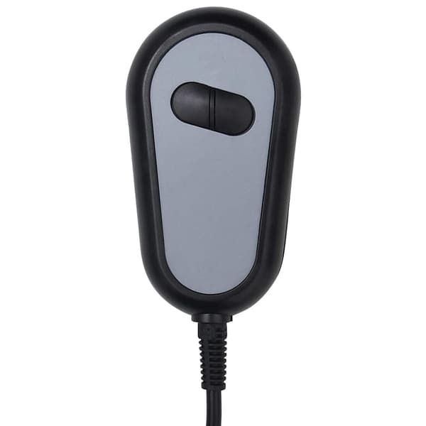 vidaXL elektrisk massagestol, sort, stof