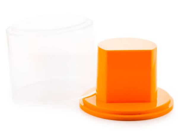 Gaveæske til ur - plast orange