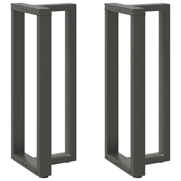 vidaXL barbordsben, 2 stk., antracit, 40x35x(100-101) cm