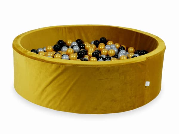 Tør boldbane 700 dele 130x40 fløjl guld: sølv, guld, sort