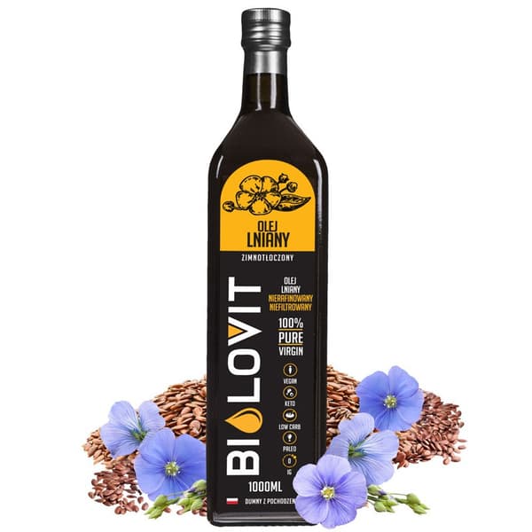 Bilovit - Kallpressad linfröolja - 1000 ml