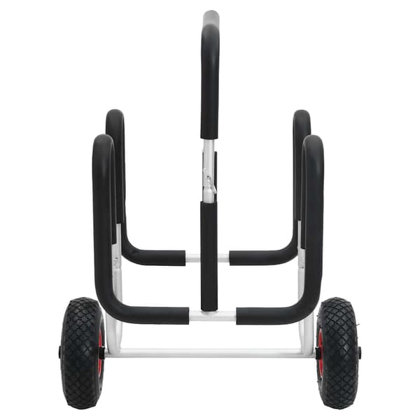 vidaXL 2-bræts vogn, 90 kg, aluminium