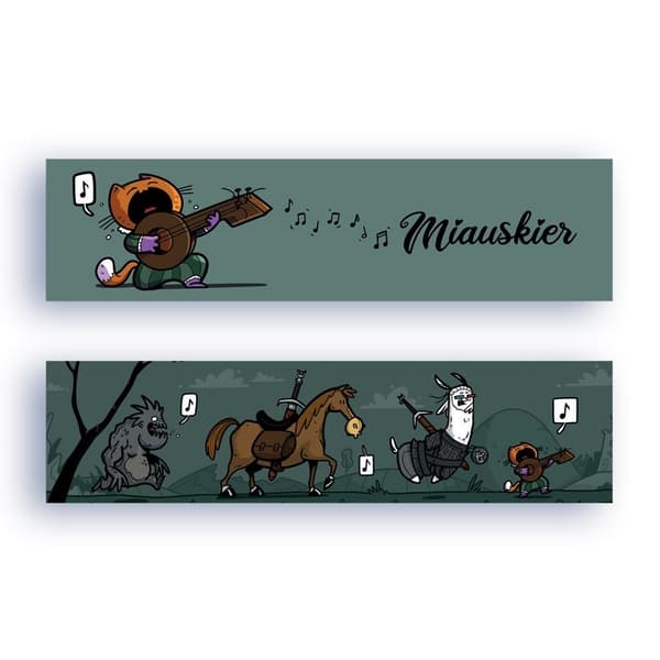 Papbogmærke - Miauskier
