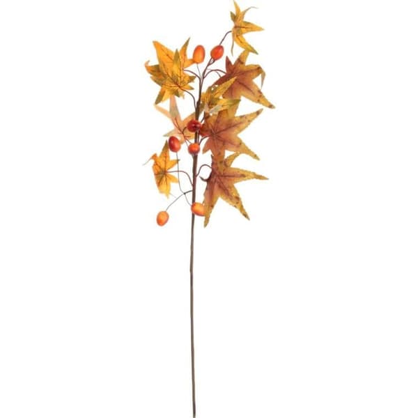 Efterårsgren med agern 68 cm orange