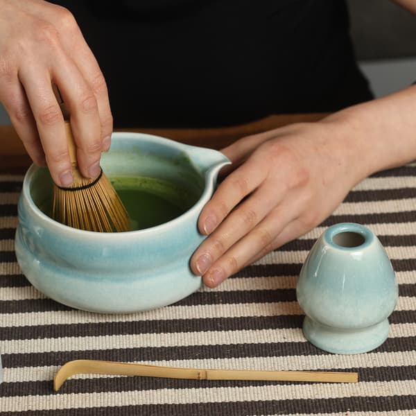 Kai Keramisk Matcha Bryggset Mugg och Ställ