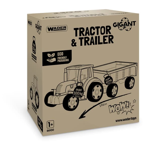 Kæmpe traktor med trailer 66100