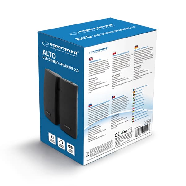 ES347 ALTO COMPUTERHØJTTALERE 2.0 JACK USB