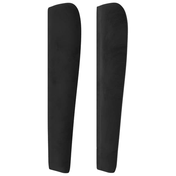 vidaXL Siivekäs niskatuki musta 183x23x118/128 cm sametti