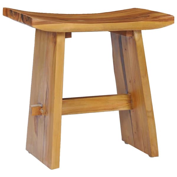 vidaXL Pall massiv teak